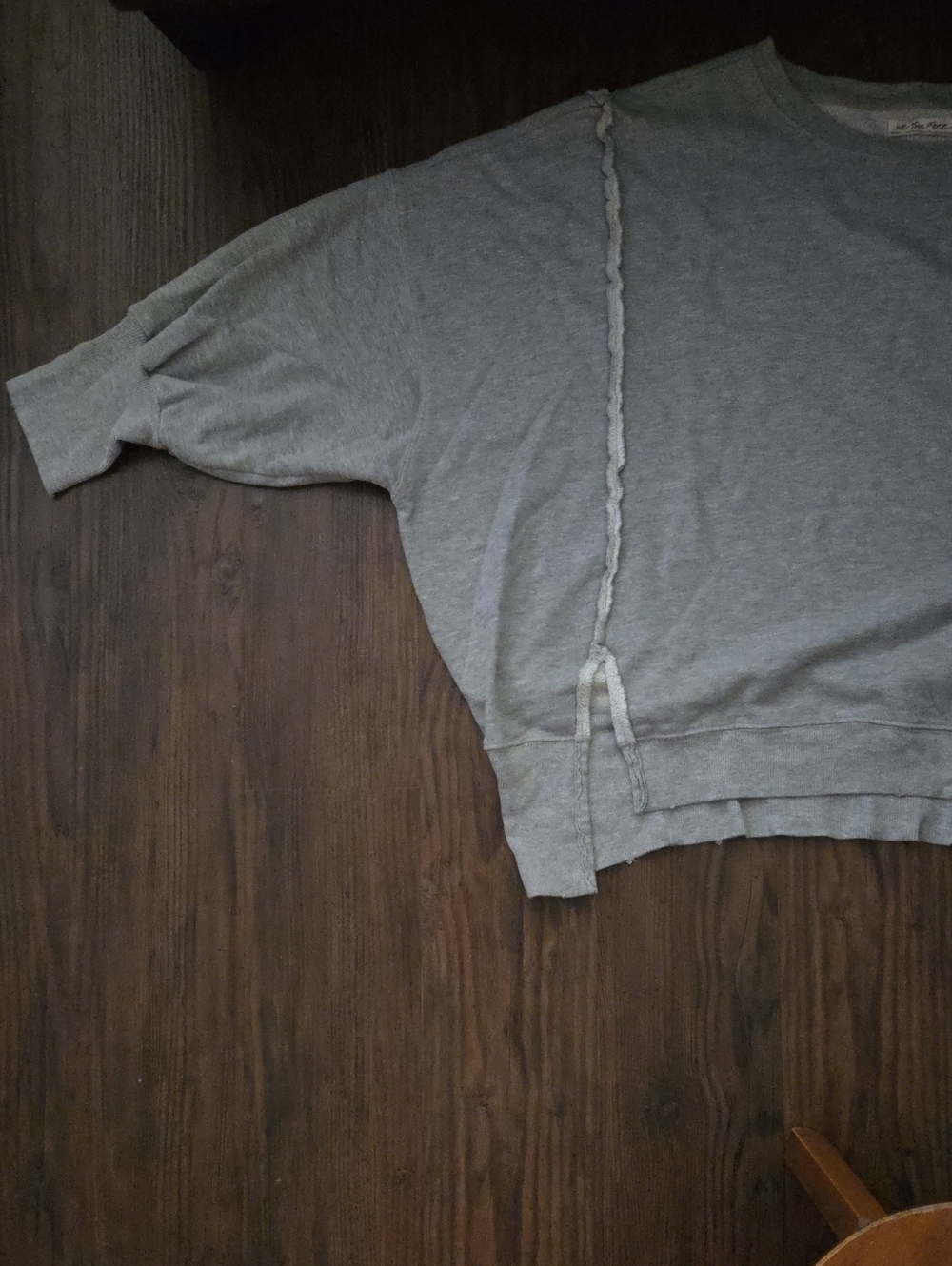 FREE PEOPLE We The Free Camden Sweatshirt In Sand Heather Grey in sz Small - Picture 5 of 7